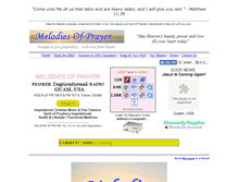 Tablet Screenshot of melodiesofprayer.com